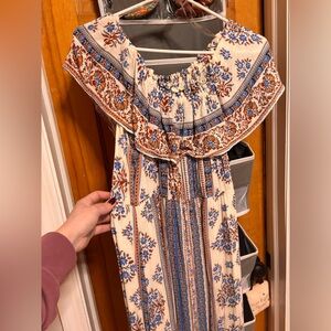Ruffle maxi dress